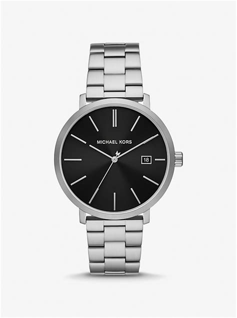 michael kors blake navy tone watch|Oversized Blake Silver.